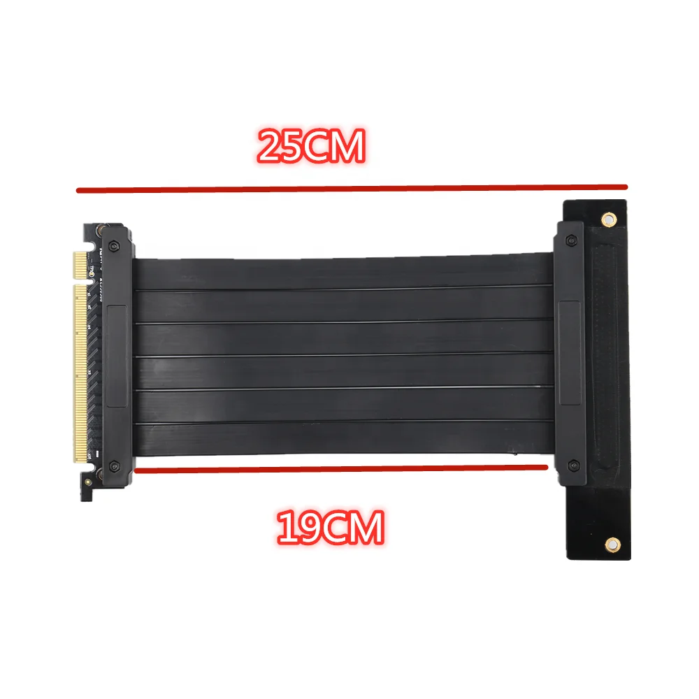 

High Speed PCI Express Riser Card PCI-E 3.0 x 16 Riser Card Flexible Extension Cable 90 Degree for Comput