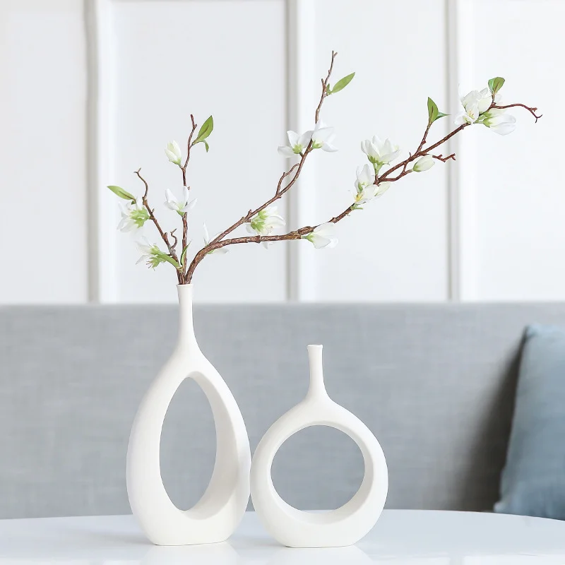 

Hot Sale High Quality Luxury Home Decorative Vases Ceramic Porcelain Vase Table Fashion Flower Vases, Customized color