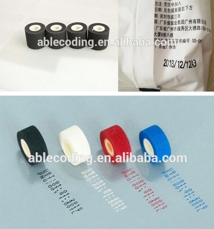Ink rollers 36mm Height 16mm Hot ink coding roll batch code printing machine hot ink coding roller