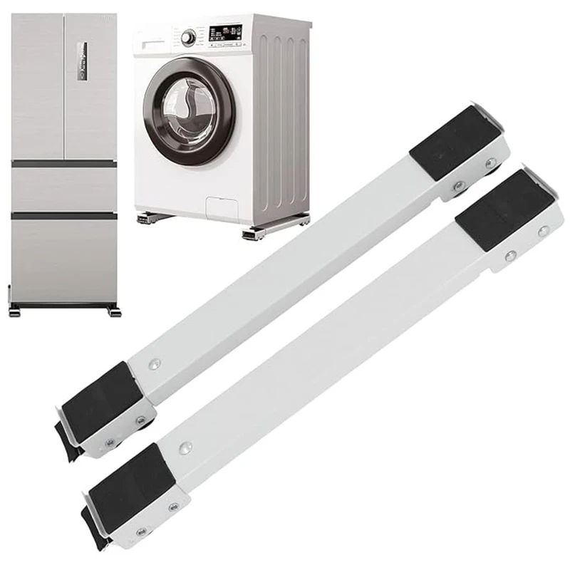Support Universal Bracket Holder 4 Wheels Product Adjustable Washer Dryer Base Stainless Mini Mobile Wheel Movable Fridge Stand