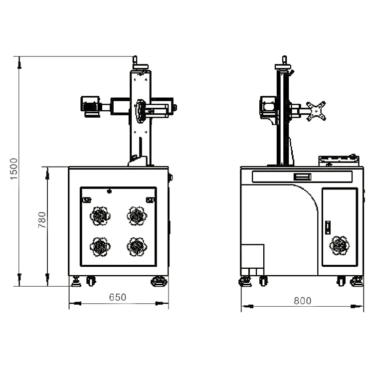 20w 30w fiber laser printing engraving marking machine for metal non-metal plastic in China