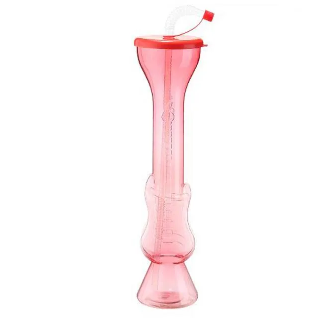 

Musical Guitar Trumpet Plastic Long Drink Cups With Straw