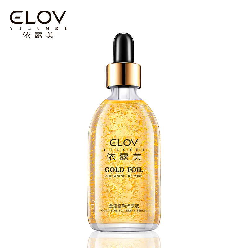 

OEM Organic 100ml Repairing Facial Gold Skin Serum Anti Aging Moisturizing Whitening 24k Gold Face Serum, White