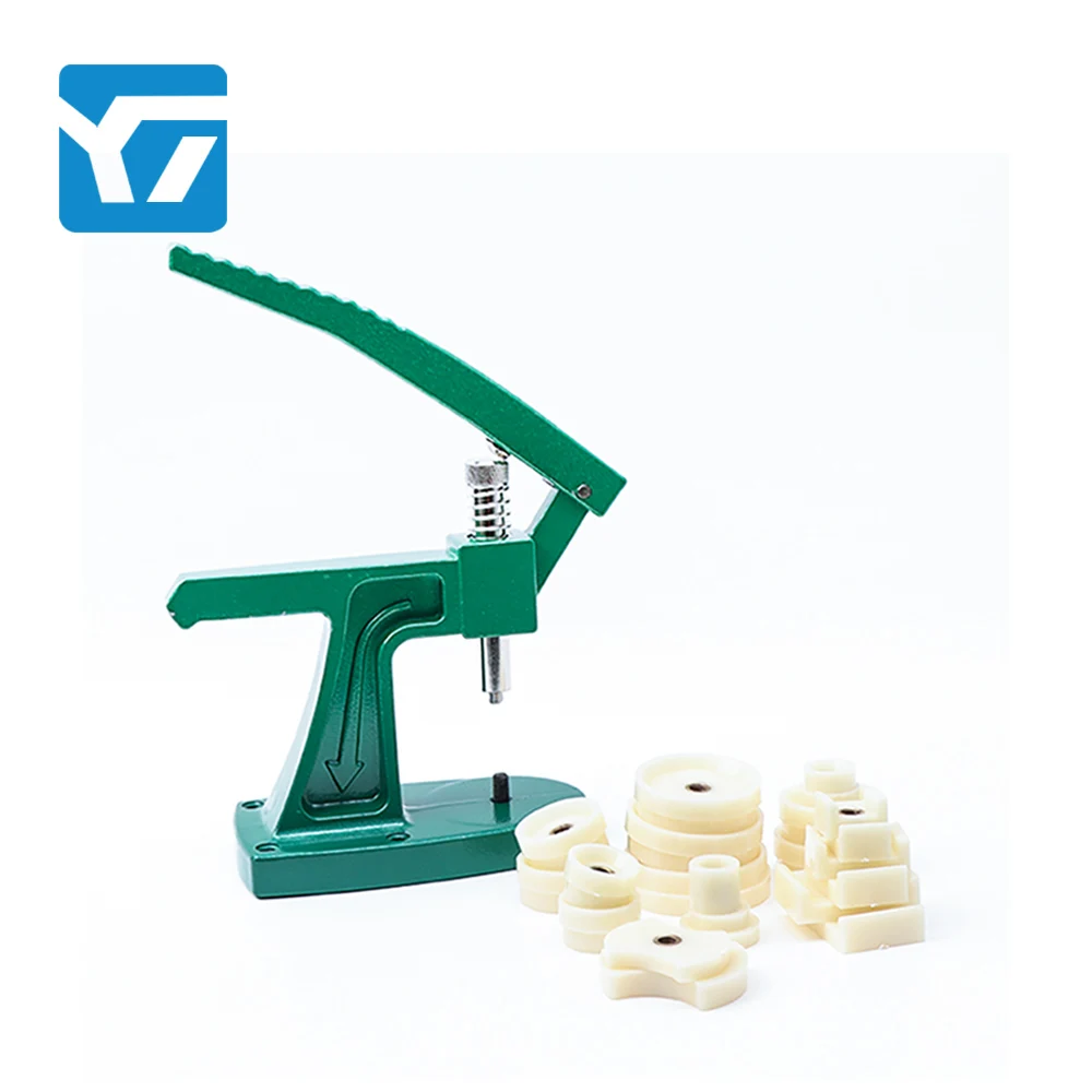 

Factory direct selling wristwatch tools & partssupports OEM to customize metal watch back cover capping machine., Green