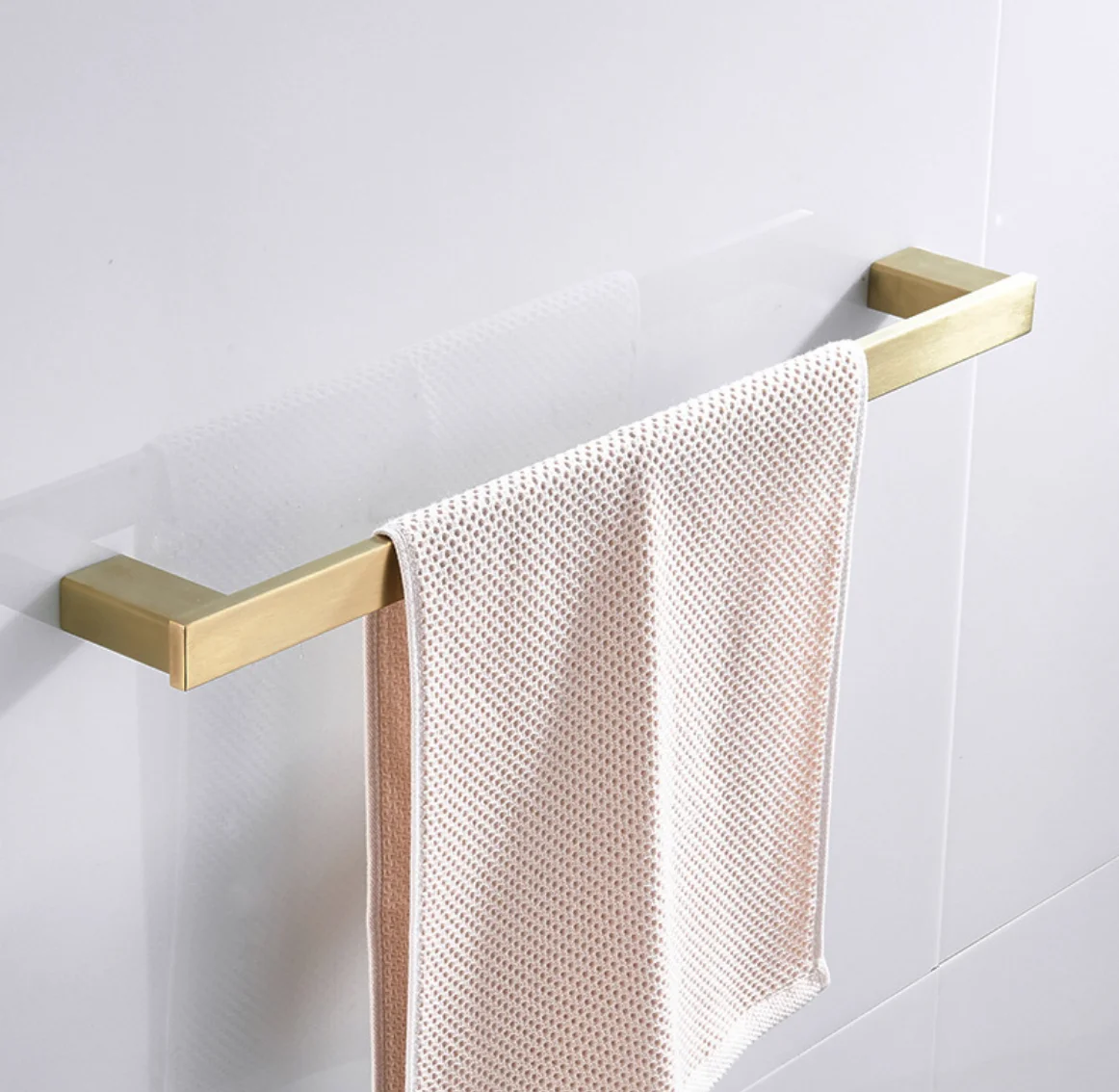 Brushed Gold Towel Bar Kit 4 Piece Bathroom Accessories Hardware Set