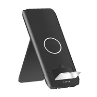 

10000mAh QI Wireless Charger Power Bank For Mobile Phone Powerbank with Stand Wireless External Battery Pack Bank