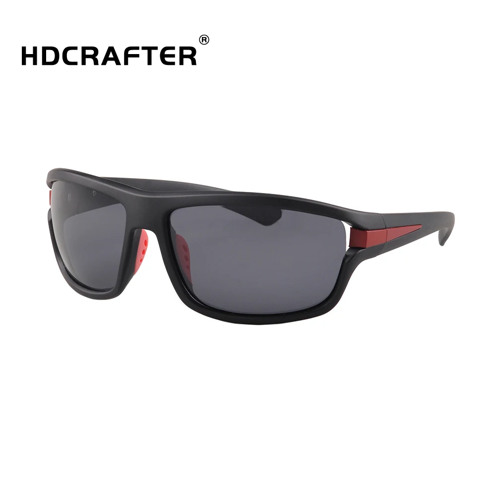

HDCRAFTER New High end TR90 sport Sunglasses for men Polarized TAC 1.1 lens Sun glasses river wholesaler hot sales 2021, 3 colors