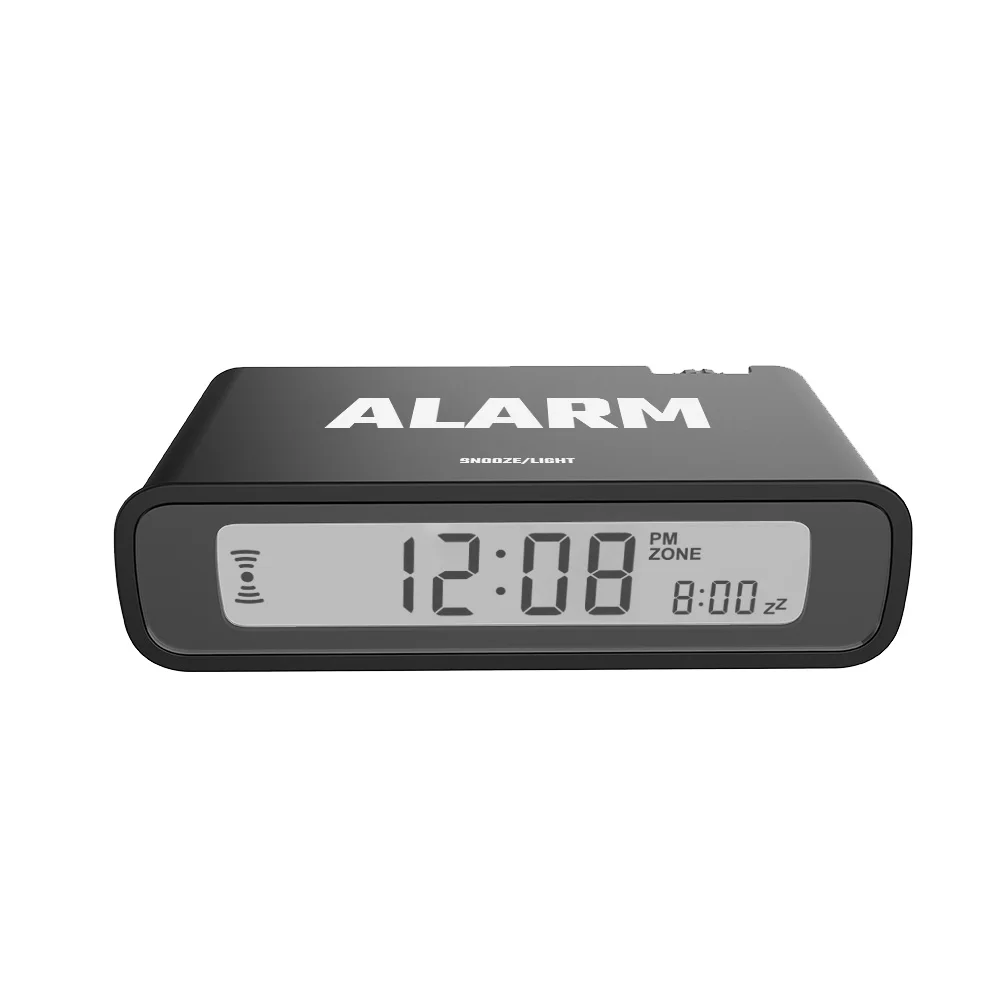 

NEW Flip DCF Radio Alarm Clock Digital Desk Table Clock With Auto Backlight