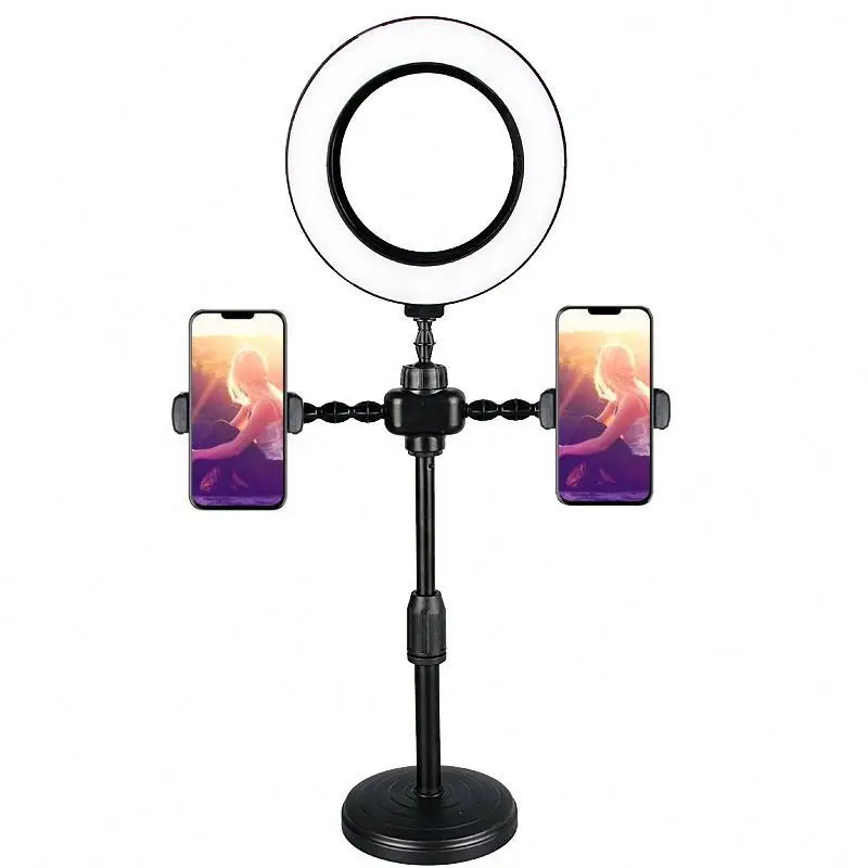 

Led Ring Light set portable equipment shake sound shooting gourmet lighting studio live studio lighting layout, Black