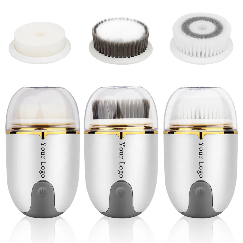 

Professional Electric Face Brush for All Skin Exfoliating Deep Cleansing 3 in 1 Waterproof Facial Brush Electric