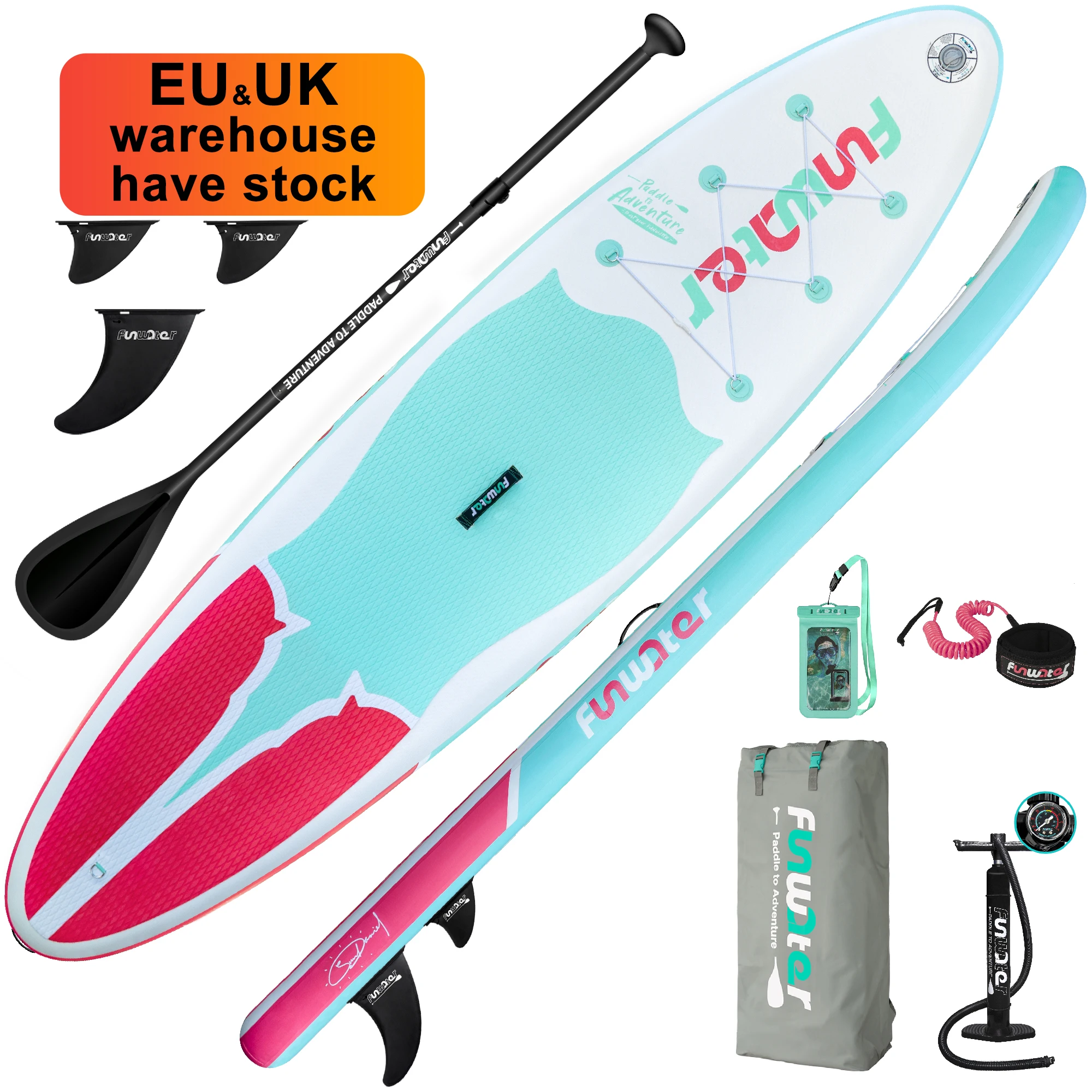 

FUNWATER Dropshipping Factory OEM supboard sub suptransparent sup board sample paddle board standup paddleboard tropical