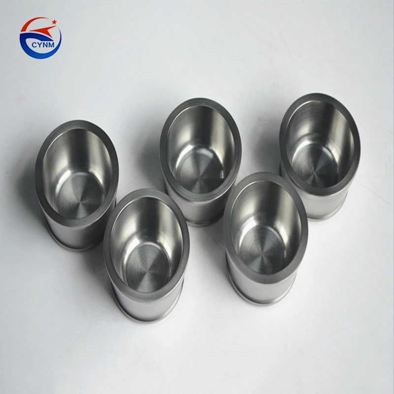 
Heat resistant refractory metal industry melting tungsten crusible 