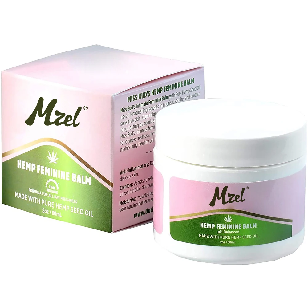 

Mzel Organic Hemp Intimate Feminine Vulva Balm Relieves Itching, Burning, and Redness Eliminates Odors