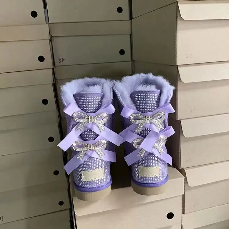 

New Cheap Plush Imitation fur shoes for outside woman winter boots New Cheap Plush Imitation fur shoes for outside, Black
