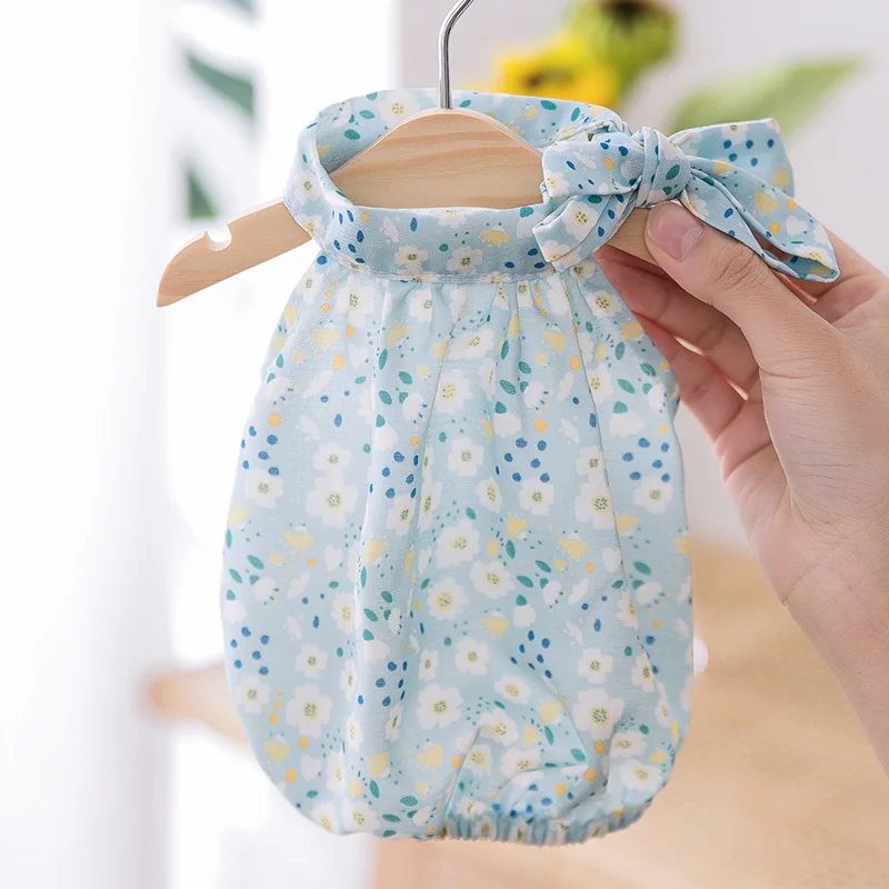 

New Flower Bow Shirt Cat Dresses Cat Summer Thin Dress Kitty Cat Summer Dress, Solid
