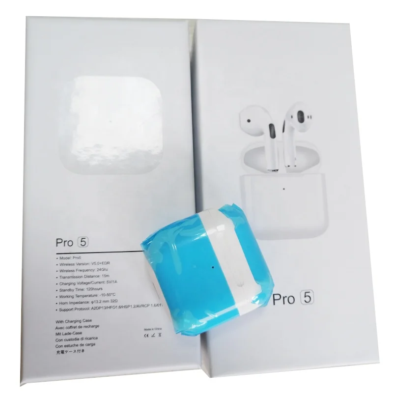 

2021 Mini Pro 5 Tws White Earbuds Stereo Headphone Wireless Headset Earphones Pro5