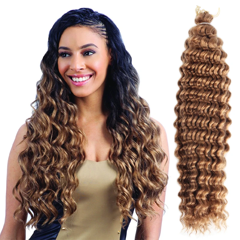 

Cheap Bulk Deep Braids 20inch Curly Crochet Deep Wave Braiding Hair For Synthetic Hair Extension