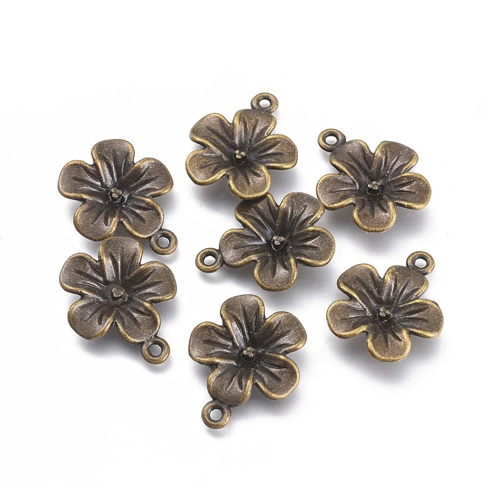 

PandaHall Tibetan Alloy Flower Antique Bronze Pendants