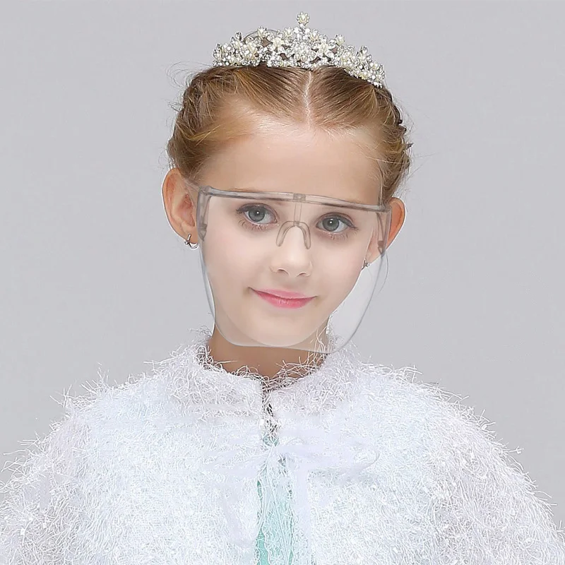 

Lmamba Childrens Anti-Fog Face Shield Glasses Portable Face Shield Shade Glasses Oversize Colorful Kids Sunglasses 2021