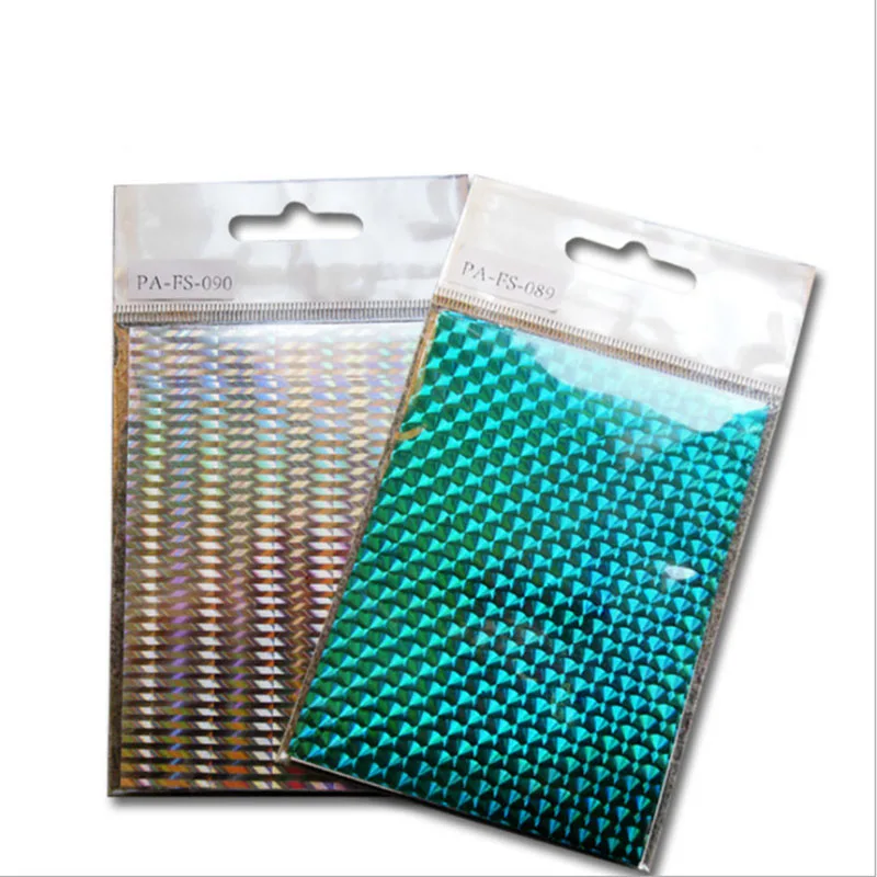 

7.3*10cm Holographic Adhesive Film Flash Tape For Metal Hard Lure Colorful lure Sticker