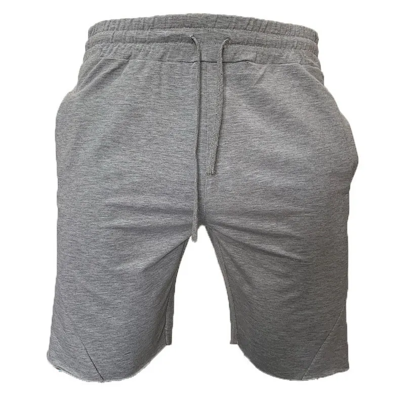 

2019 New Arrival Men Shorts New Fitness Sports Casual Clothing Pants Solid Color Hip Hop Gym Wear Trousers, As pictures