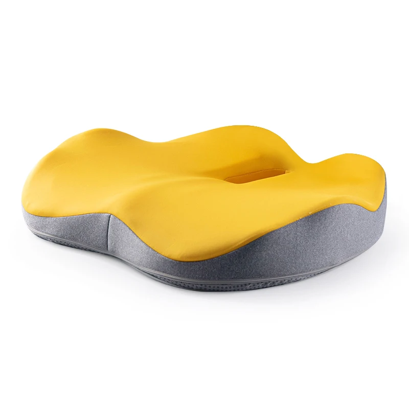 Removable Cover Portable Breathable Desk Chair Memory Foam Car Cushion for Sedentary Sitters
