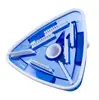 Transparent Triangle Weighted Pool and Spa Vacuum Head 11" Wide Cleaning Surface Safe on Vinyl Lined Pools
