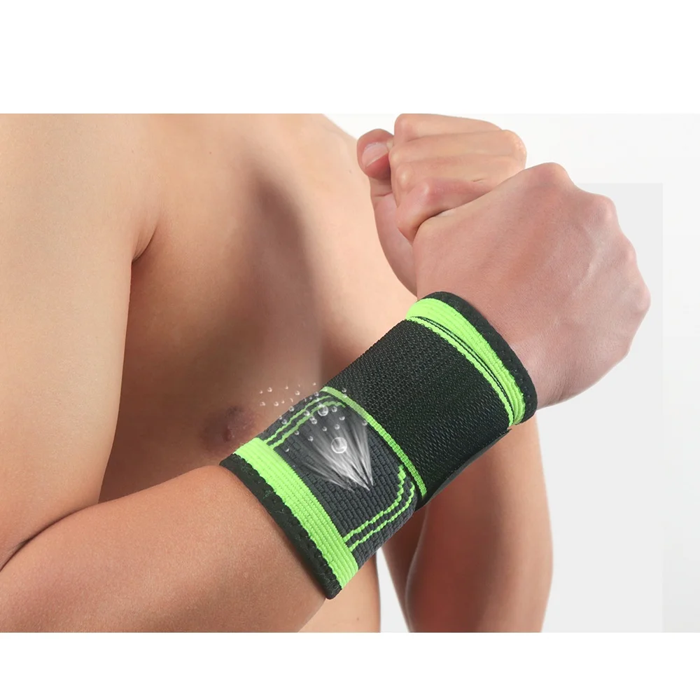 

Adjustable pressure wristband fitness wristband sports basketball weight lifting wristband elastic bandage, Customized color