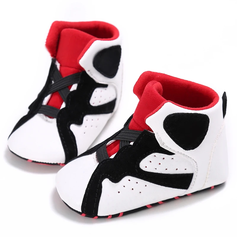 

Baby shoes soft-soled children's basketball sneakers 10 color ODM fashion casual 0-1 year toddler shoes, 10 colors