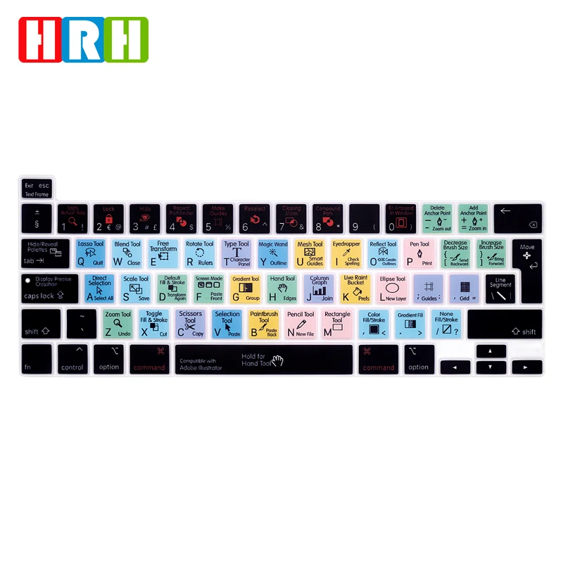 

Discount English Language Silicone Keyboard Skin Cover for MacBook Pro 16 Inch(Model: A2141)Shortcut Keyboard Cover(EU Version)