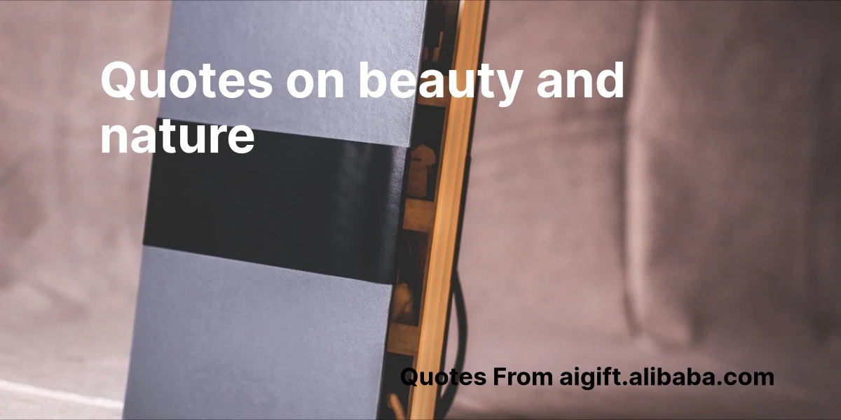 quotes on beauty and nature