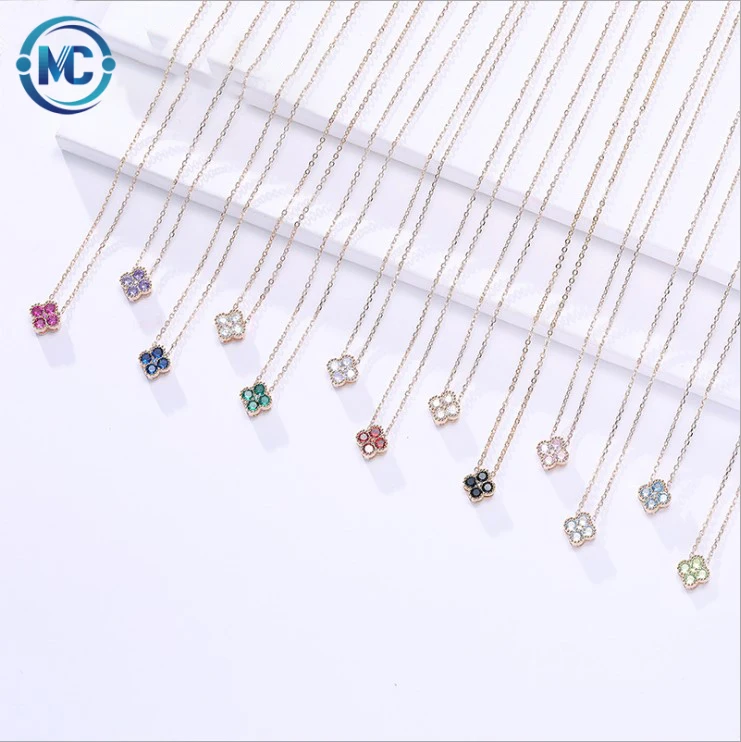 

Smallest Birthstone Jewelry Ornaments 925 Sterling Silver Zodiac Birthstone Amulet Pendant Necklace