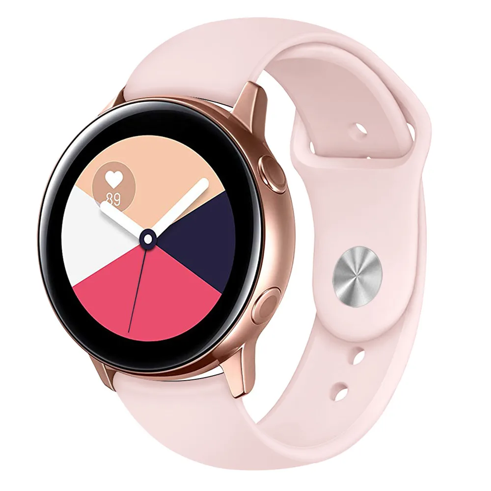 

Colorful Silicone Watchband for Samsung Galaxy Watch Active 42mm 46mm Gear S2 S3 Strap Band Amazfit Bip Bracelet, Can be customized