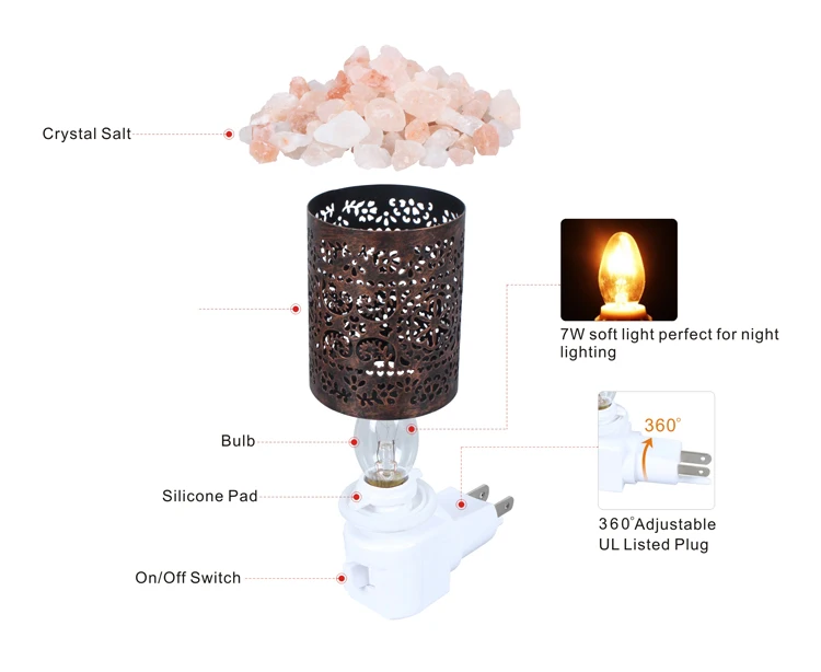 Natural Crystal Rock Pakistan Salt Night Lamp Wholesale Himalayan Salt Lamp