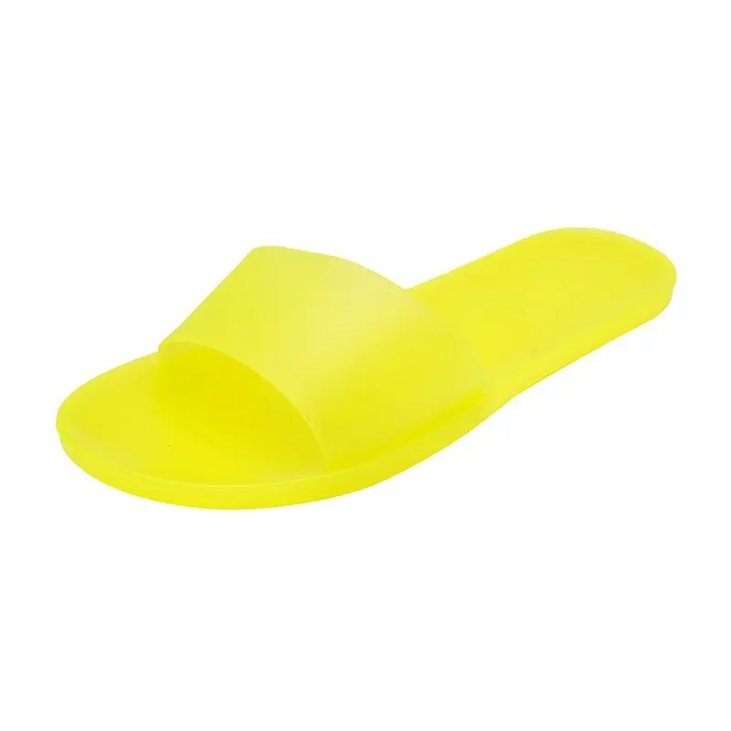 

Wholesale Jelly Summer Fashion Slipper Shoes Transparency Women's Colorful Sandals Shoes Slippers For Ladies, Yellow/green/blue/white/black/beige/brown