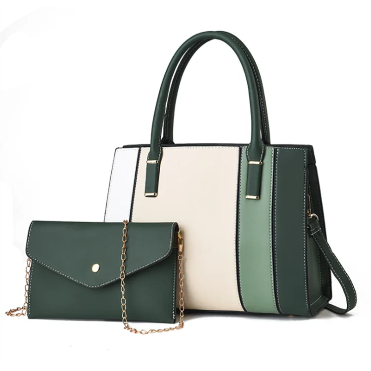 

Women bag new design bag handbag set fashion lady shoulder sling crossbody bag tote handbag for female, Green, white, red, black, silver, orange