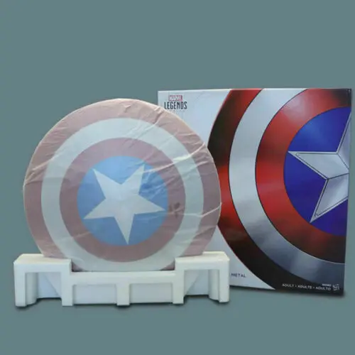 

Legends Captain US 75th Anniversary 1/1 Metal America Super Hero Shield In Color Box Accept Do Drop Shipping