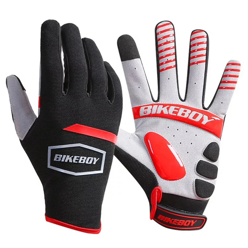 

Spring Full Finger Touch Screen Bicycle Gloves MTB Sport Shockproof Cycling Gloves Gel Liquid Pad Shock Cycling Road Bike Gloves