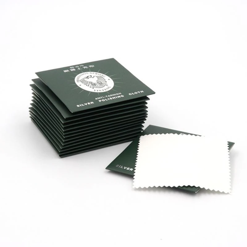 

8X8cm 925 Silver Cleaning and Polishing Cloth with your own Logo