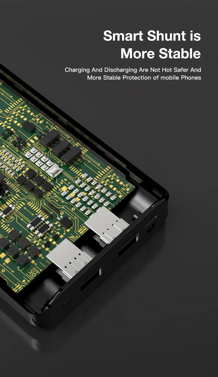 MOXOM New Double QC3.0 Power bank Big Capacity 20000mah Fast Charing 5V 2A Power banks with LCD - ANKUX.COM
