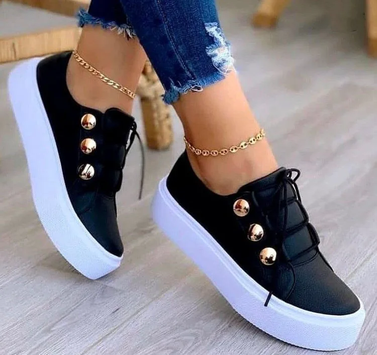 

Sport Sneakers Ladies 2021 Shoe Flat Fashion lady thick soled Round toe shoes Platform Women Casual Shoes, Pink, white, black, gray,red,pruple,brown,beige,leopard print