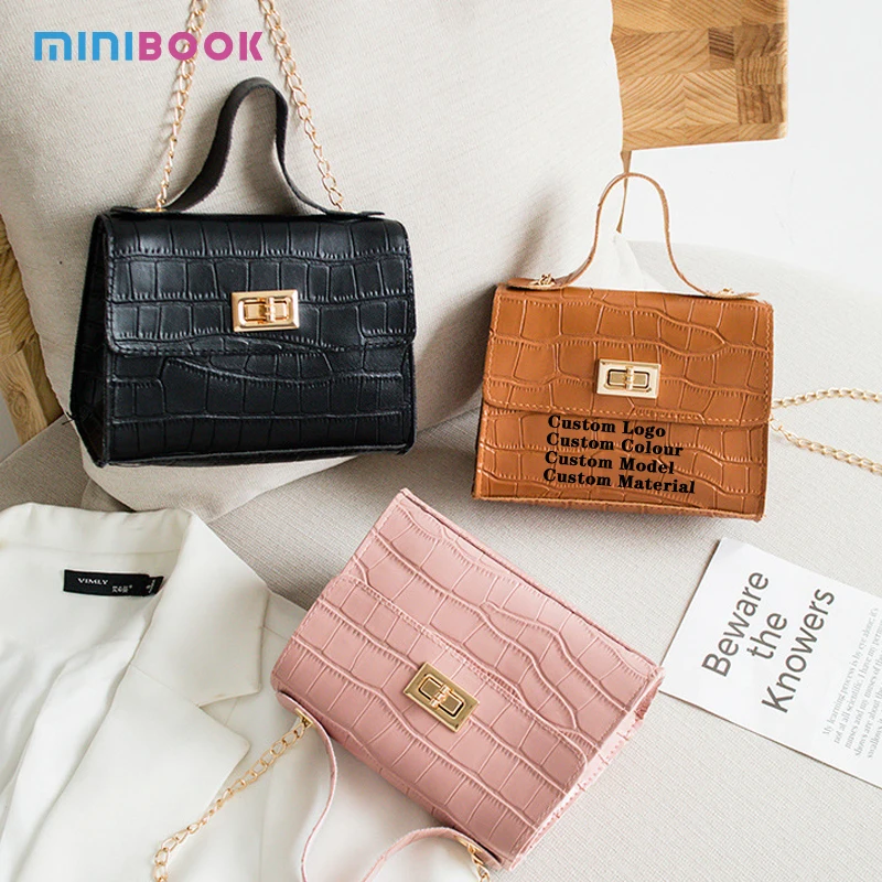 

Minibook Factory Direct Sales single shoulder crossbody ladies hand bag fashion chain women shoulder bag