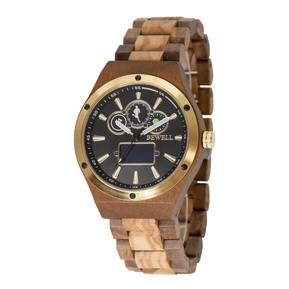 

Equipped with smart movement with blue tooth wooden watches