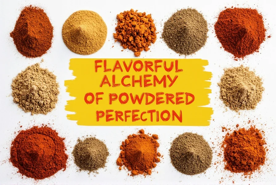 Chef stirring a pot with ground spices blooming in oil