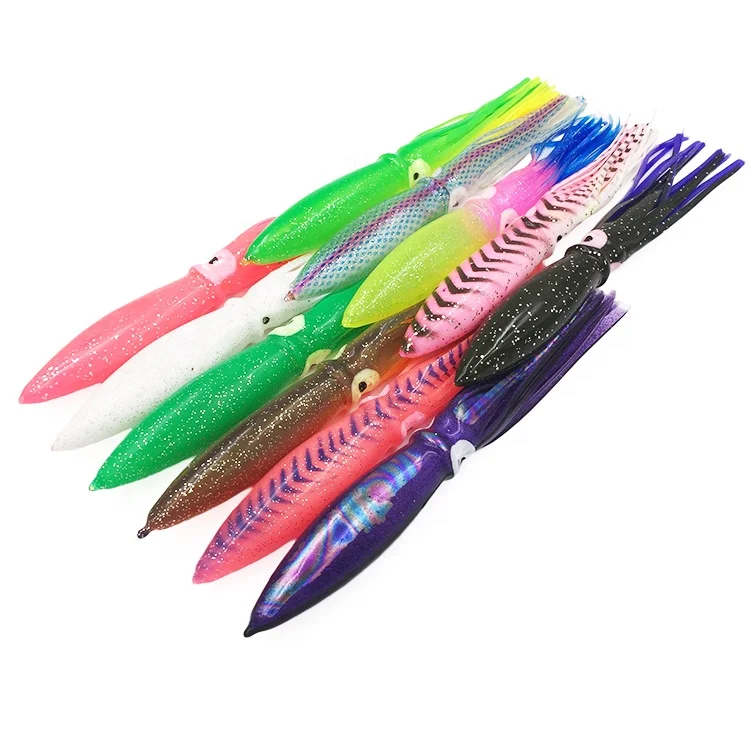 

2020 custom cheap 9 inch soft bulb squid fishing lures trademill fishing bait fishing accessories