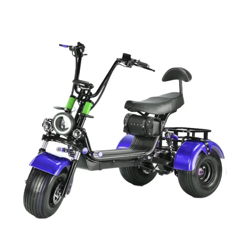

48V 13Ah Lithium Battery E Trike 750W Electric Tricycle Fat Tyre Trike 3 Wheel Electric, Black