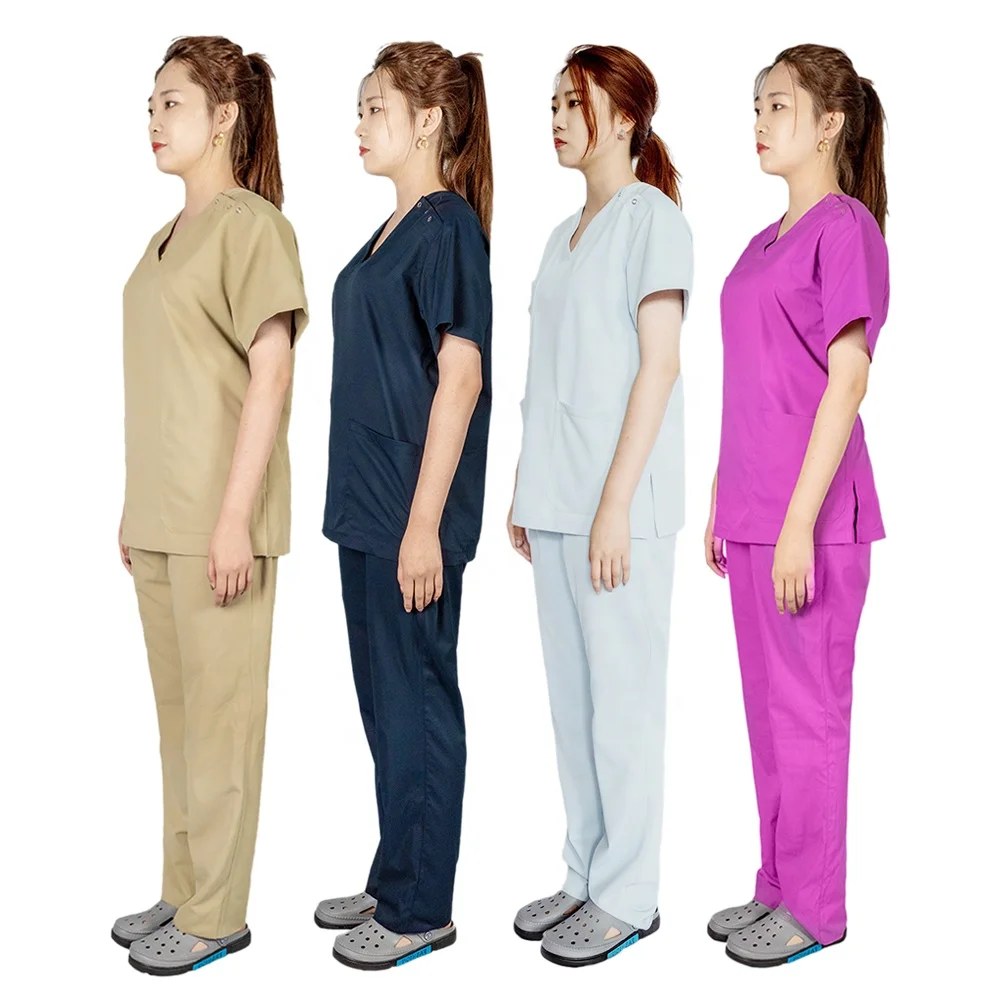 

Hospital Medical Clothing Scrubs Suits Manufacturers Wholesale Nurse Uniform Scrub Sets for Hospital Medical Place Woven 1pcs, All the color in pantone