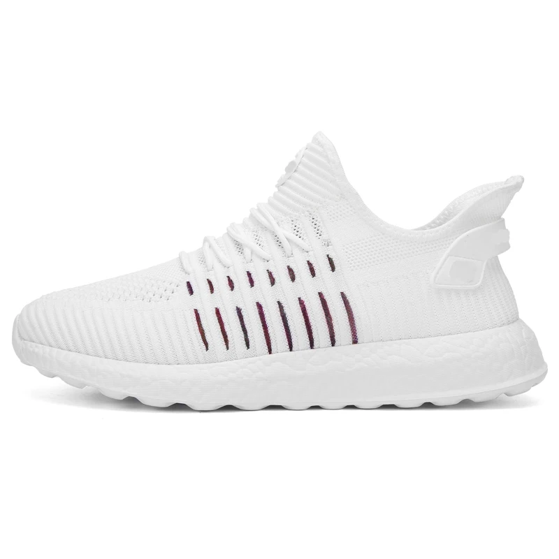 

Summer breathable flying knit men's shoes high quality sneakers men running sport shoes