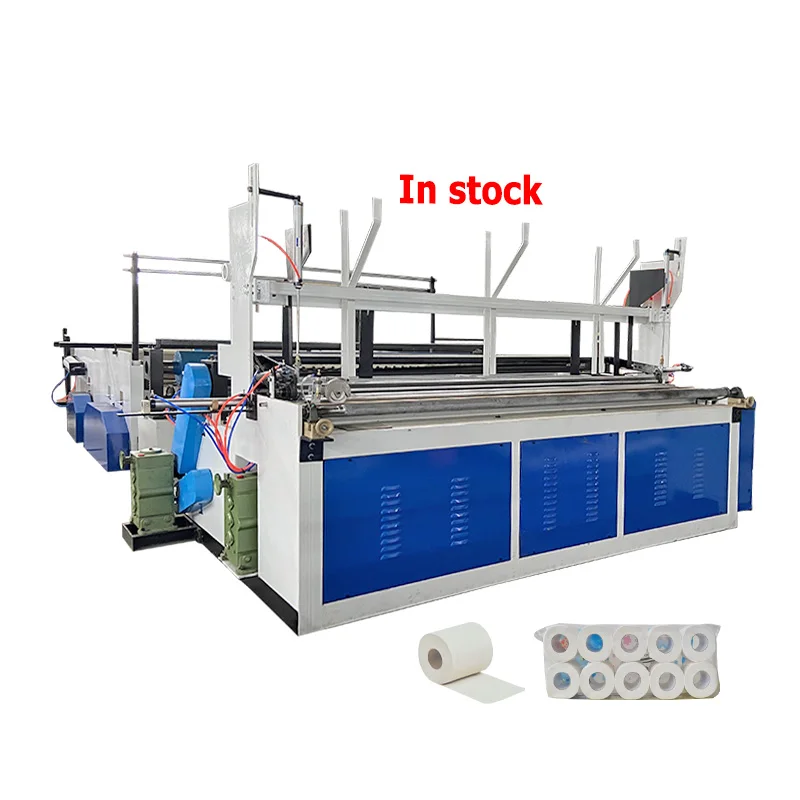 

Wholesale price toilet paper bathroom tissue machine toilet paper making machine with toilet paper roll packing machine