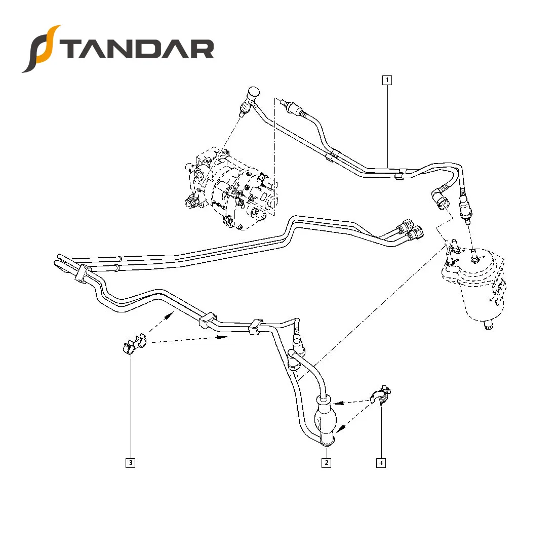 Схема топливопровода рено трафик